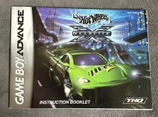 Hot Wheels Velocity X Nintendo Game Boy Advance Instruction Manual Booklet ONLY