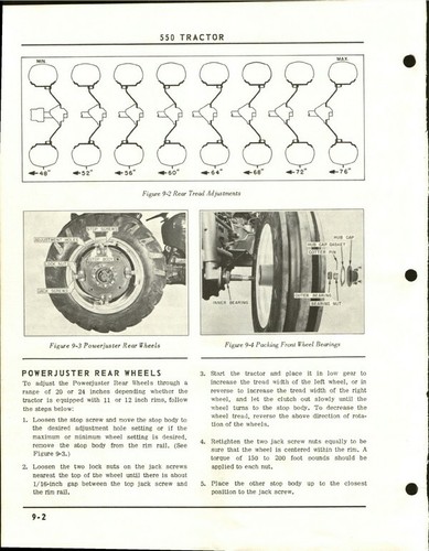 OLIVER 550 TRACTOR OWNERS OPERATORS INSTRUCTION MAINTENANCE MANUAL 550 OPERATOR - Picture 10 of 11