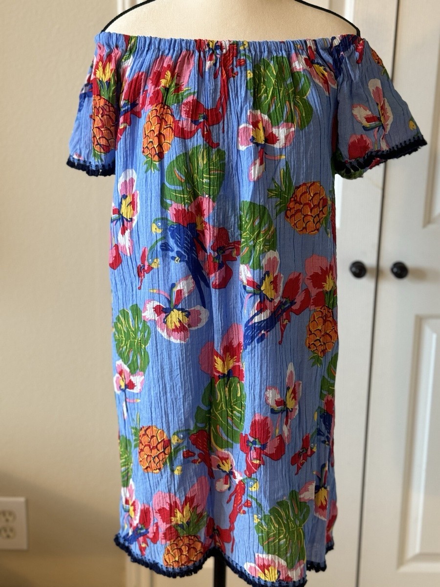 joy joy dress blue floral size small | eBay