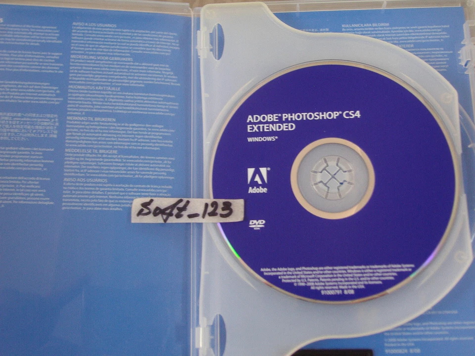 Adobe Photoshop CS4 Extended for Windows Full Retail version DVD w/Serial Number - Image 2 of 4