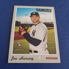 2019 TOPPS HERITAGE JOE HARVEY RC NEW YORK YANKEES #698