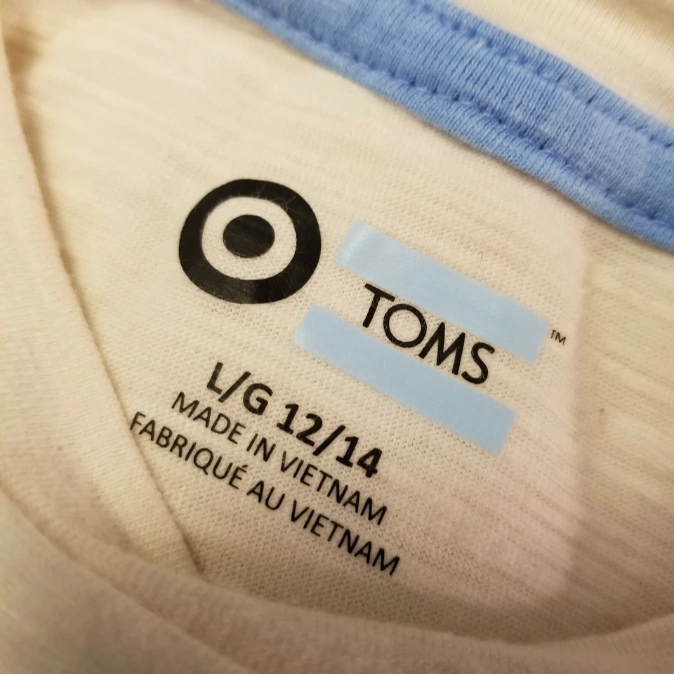 CAMISETA GRANDE TOM'S SHOES LOGO CLÁSICO 12/14 NIÑOS C15 Foto 3 de 4