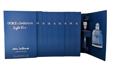 Dolce & Gabbana Light Blue Eau Intense Herren 15 ml Eau de Parfum 10x 1,5 ml 