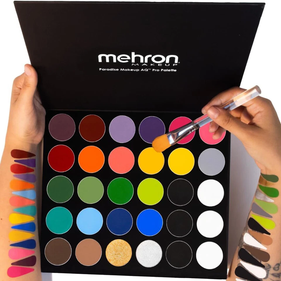 Paleta de pintura corporal profesional Mehron Paradise Makeup AQ juego de 30 unidades Foto 2 de 4