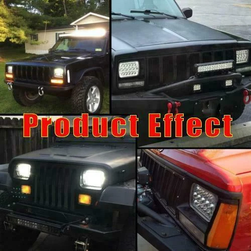 Pair 7x6" LED Headlights Sealed Hi-Lo Beam H6054 For Ford E-150 E-250 E-350 - Image 4 of 4