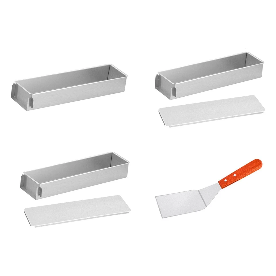 Tiramisu-Pfanne, Edelstahl, rechteckige Kuchenform zum Backen von Kuchen, - Bild 2 von 2