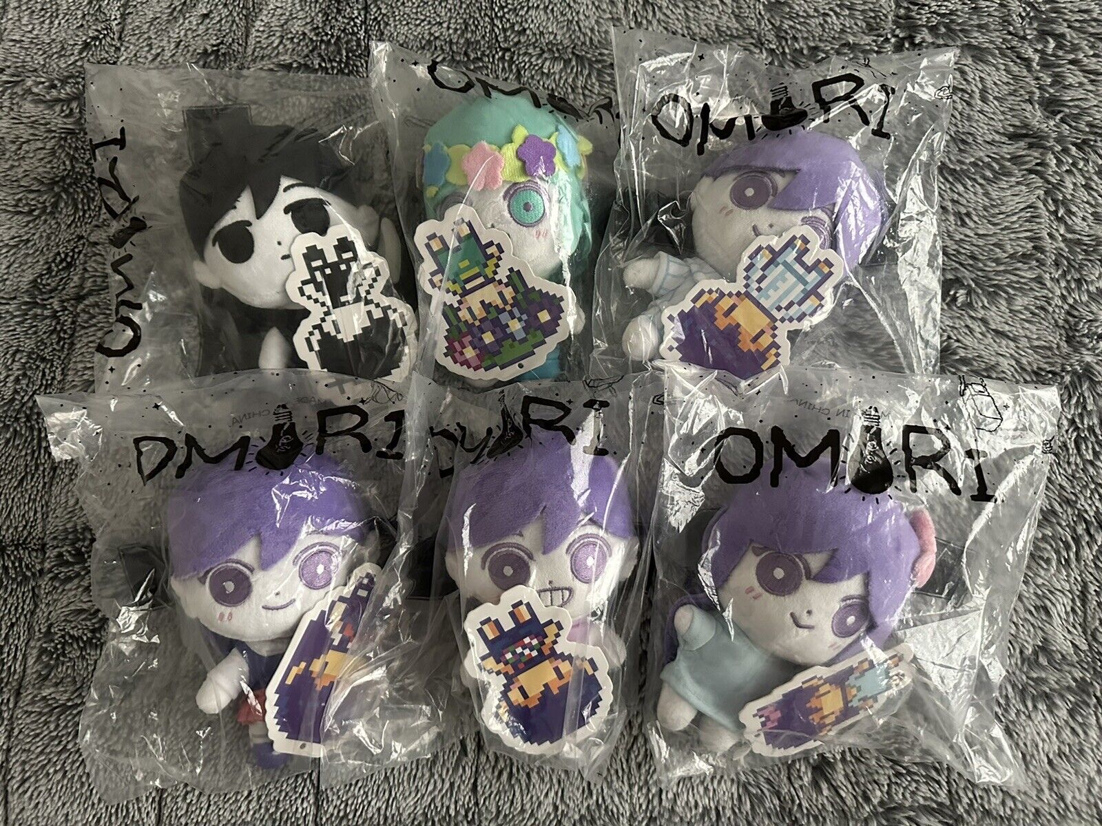 OMORI Full Plush Set Of 6 – All Main Characters, Sealed W/Tags Omocat