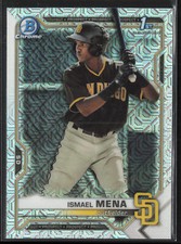 2021 Bowman Ismael Mena BCP-36 1st Mojo Refractor | San Diego Padres