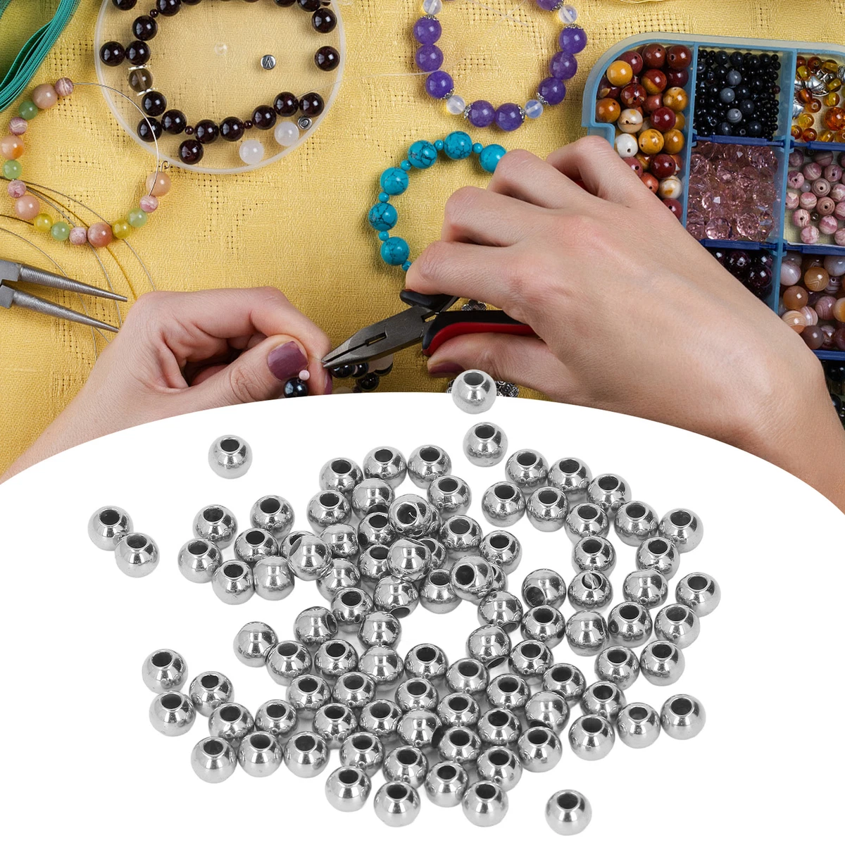 Large outlet resin beads