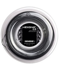 GENESIS HEXONIC 2.0 17G 1.23 Black Reel Tennis Racquet String