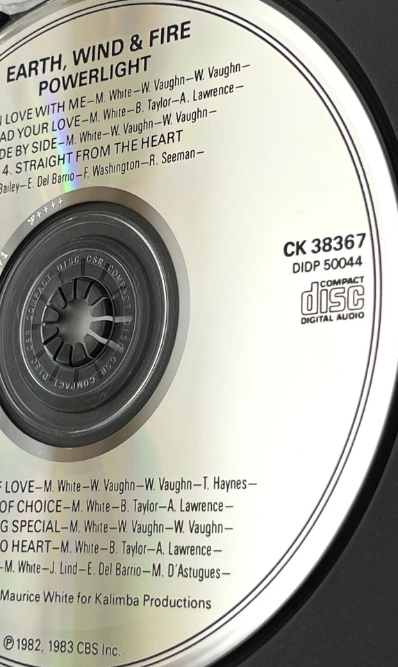 Earth Wind & Fire Powerlight CD TARGET ERA JAPAN CBS MATRIX*35DP-44 71 CSR DISC* - Image 3 of 4