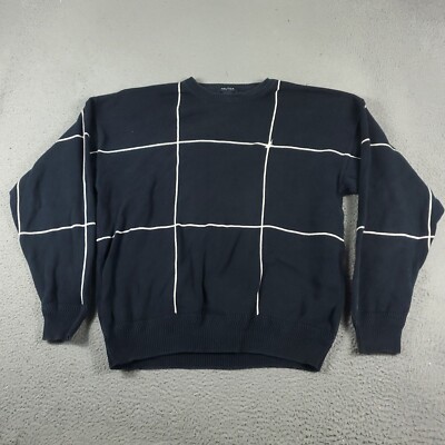 Nautica Sweater Mens Size XL Blue Knit Casual Pullover Sweatshirt
