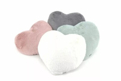 Herzkissen » Kuschelkissen 37 x 34 cm » weiches Herz Kissen » Dekokissen » Zierk