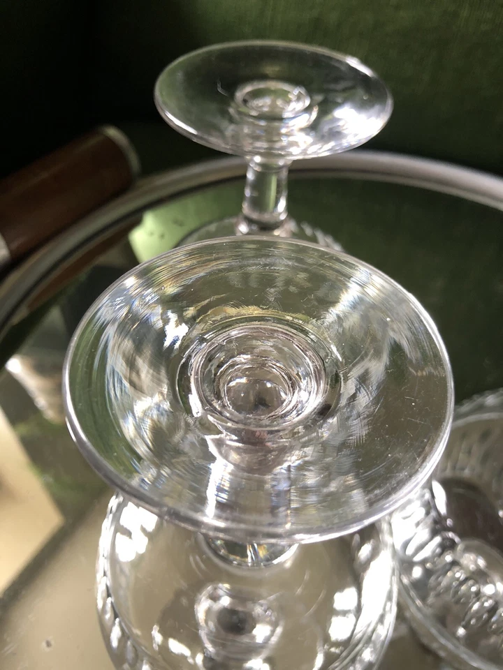 Lot de 4 Coupes a champagne en cristal Ancien - Photo 4/4