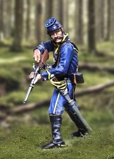 THE COLLECTORS SHOWCASE CIVIL WAR UNION CS00910 7TH MICHIGAN DISMOUNTED COCKING