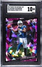 2023 Panini The National VIP Gold NSCC Anthony Richardson Pink Sparkle SGC 10