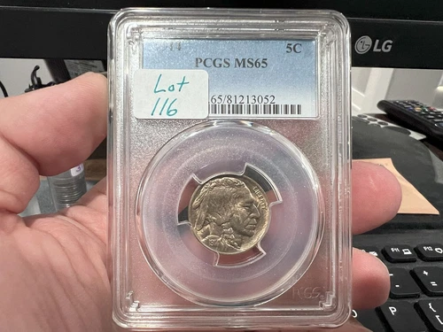 1914 5c Buffalo Nickel PCGS MS65 Blue Label (CAJ)