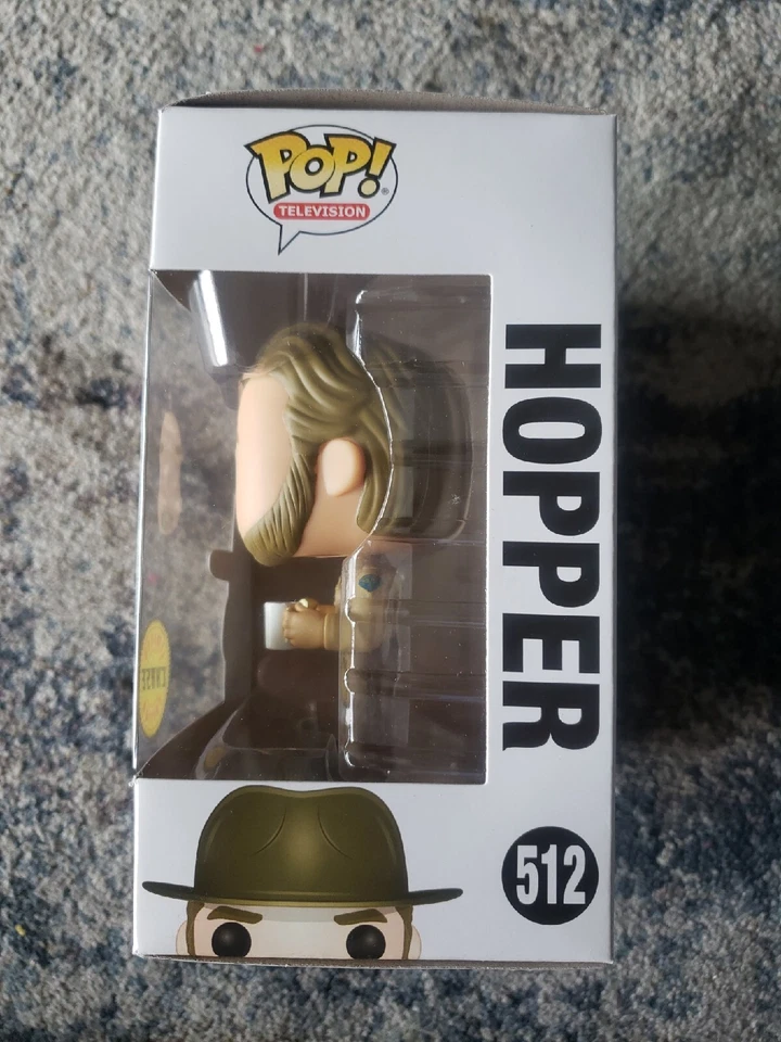 Funko Pop! Television: Stranger Things - Hopper (512) Chase Bobble Head Figure - Image 2 of 4