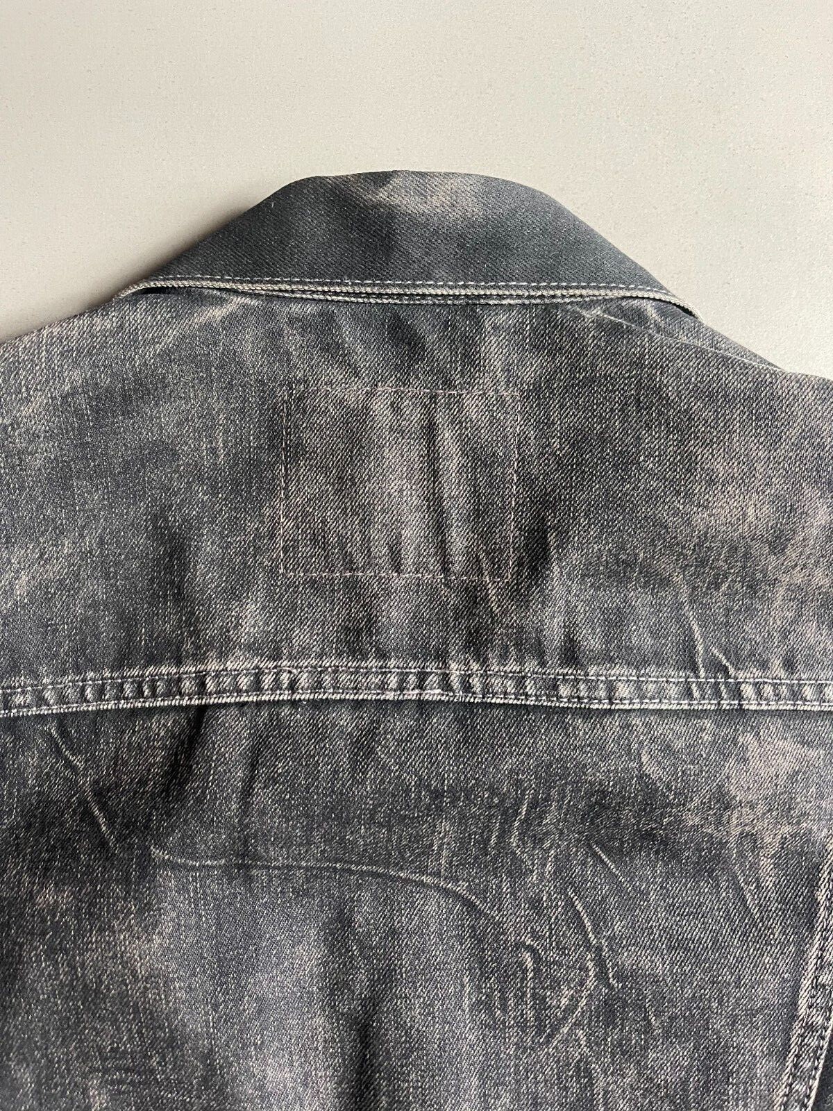 Men's Levi's Black Denim Distressed Jean Jacket 