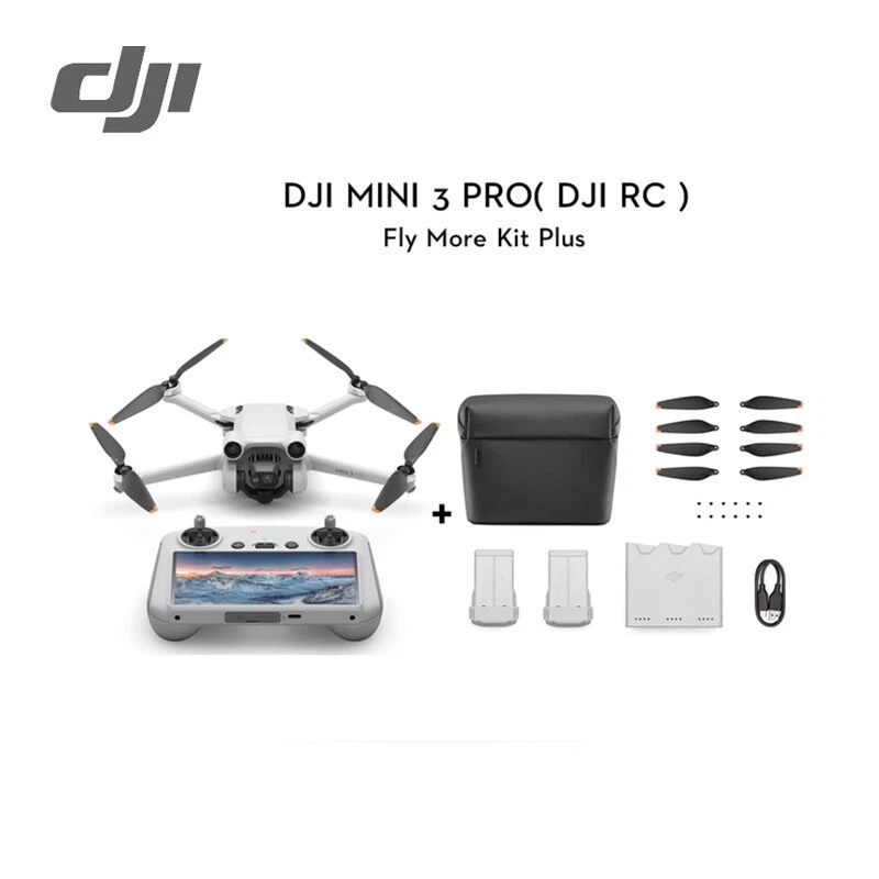 DJI Mini 3 Pro Fly More Kit Plus Drone 4K Professional GPS Quadcopter RC Remote