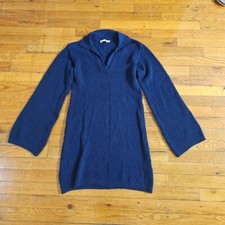 Onia Women's Crochet Knit Mini Dress Size S Blue