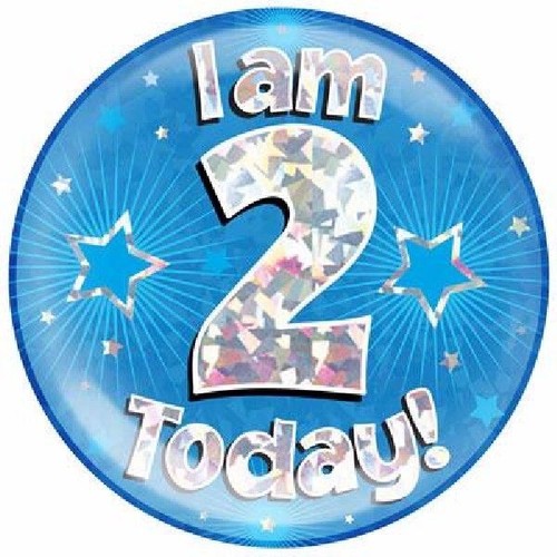 Blau 2. & Happy Birthday Party Deko Buntings Banner Luftballons Wirbel Alter - Bild 5 von 25