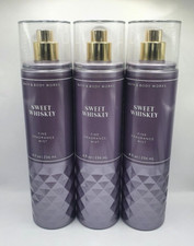 BATH AND BODY WORKS SWEET WHISKEY BODY MIST 8 FL OZ SET OF 3 