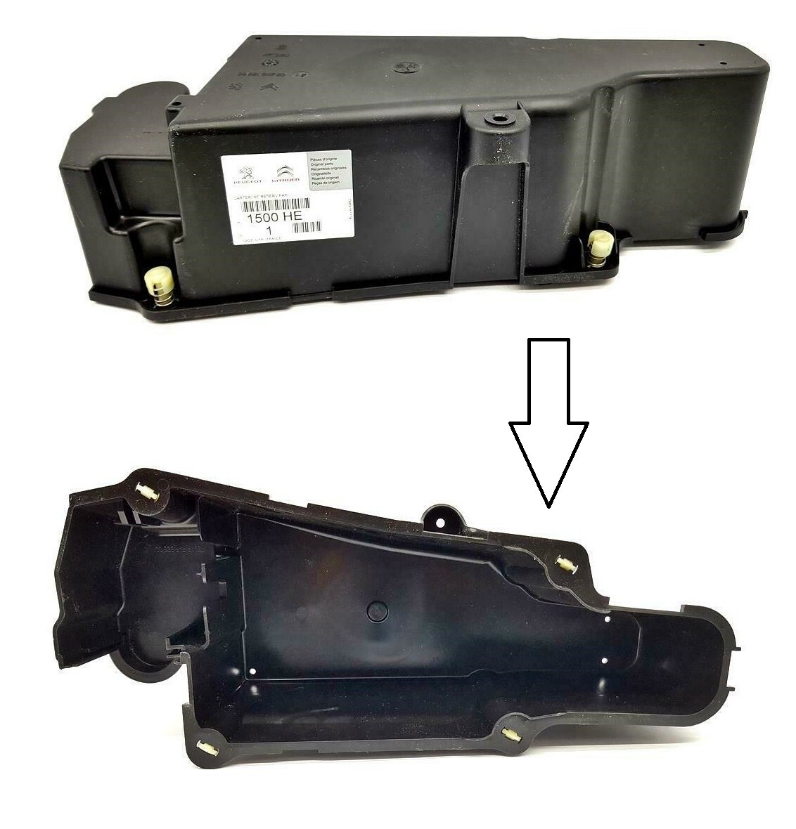 Coque réservoir fluide FAP PDF qualité origine 1500.HE plastique injecté haute densité