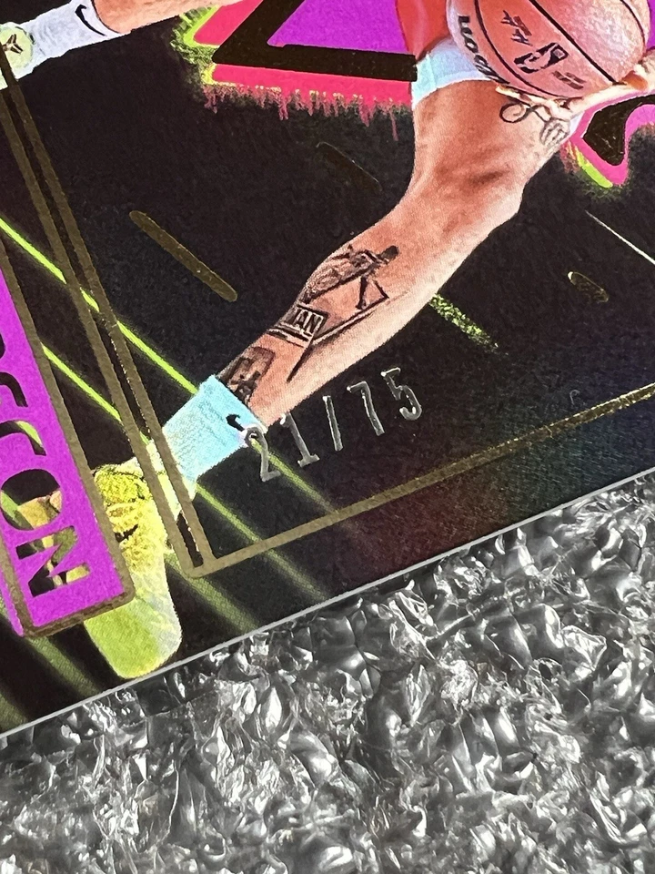 2023-24 Recon Jordan Hawkins /75 Purple Holo Rookie SP Pelicans 339 - Image 2 of 4