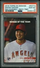 2018 Topps On Demand #ROTY3 Shohei Ohtani Rookie Of The Year RC PSA 10 (Pop 35)