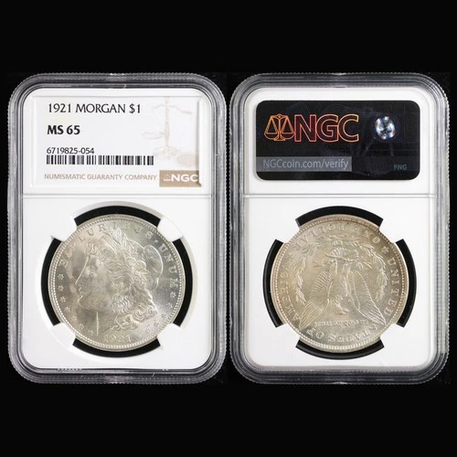 1921 United States $1 Morgan Silver NGC MS 65