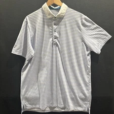 Greyson Polo Shirt Adult XL Gray Golf Stretch Preppy Casual Golfer Wolf Mens