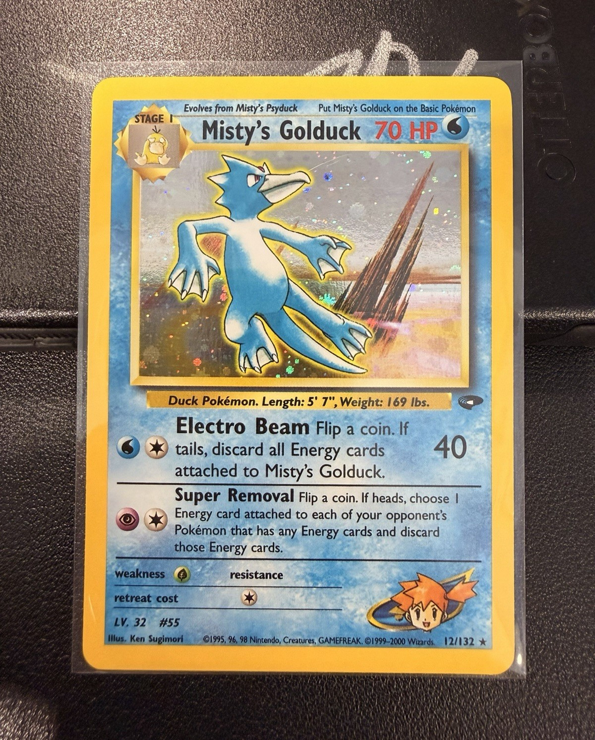 Pokemon TCG Misty's Golduck 12/132 Gym Challenge English Holo Rare Unlimited