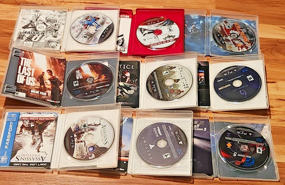 9x PS3 Video Game Lot ( Last of Us Resident Evil Batman Destiny + PlayStation 3) - Image 2 of 4