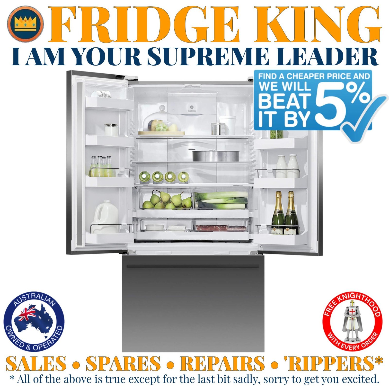 RF610ADX5 Fisher & Paykel French door fridge freezer SELLING ALL PARTS