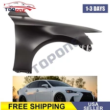 Fits 2014-2020 Lexus IS250 Primed Front Right Fender Without F Sport Package