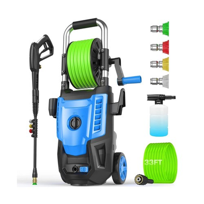 #ad 4800PSI Pressure Washer High Power Washer with 33FT Hose 4 Nozzles and Foam... $147.34