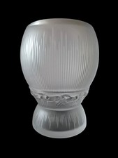 RARE Lalique "EPONA" Crystal Frosted Glass Vase in Box New 26 CM LARGE