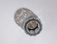Downlight Wpuszczane 1X50W/Gu10 IP20 Glamour Schwarz Kristall