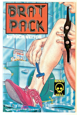 BRAT PACK #1 1990 1st Print KING HELL PUBLISHING RICK VEITCH VIOLENT UNREAD NM+