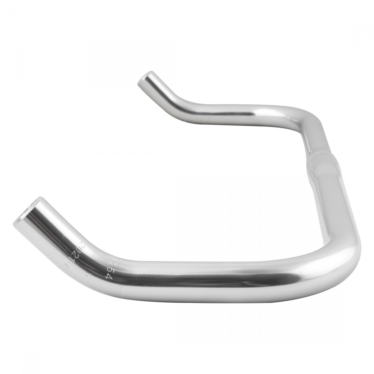 Pure Cycles Bullhorn Handlebar 25.4mm Clamp 435mm Fixie/Road Silver Aluminum