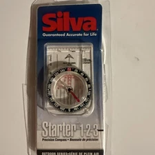 NEW-Silva Starter 1-2-3 Precision Compass Outdoor Series Johnson Outdoors Inc.