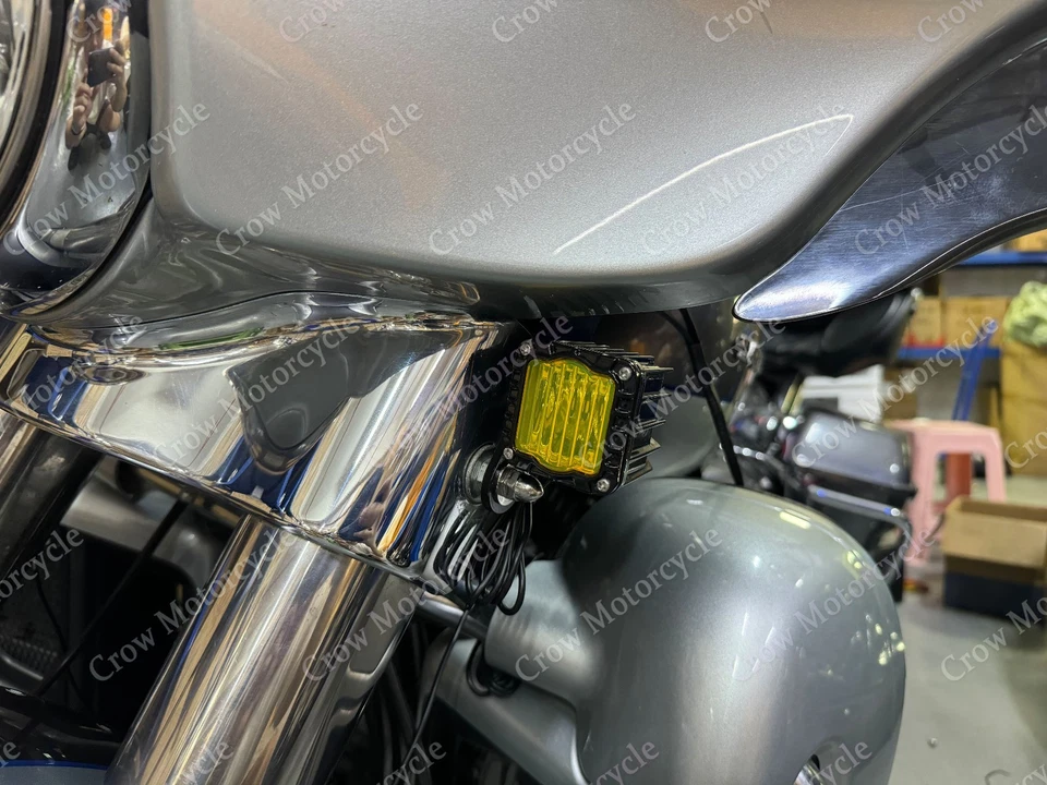 For Harley Street Glide Special FLHXS 2014-23 Black Front LED Light Turn Signals - Image 4 of 4