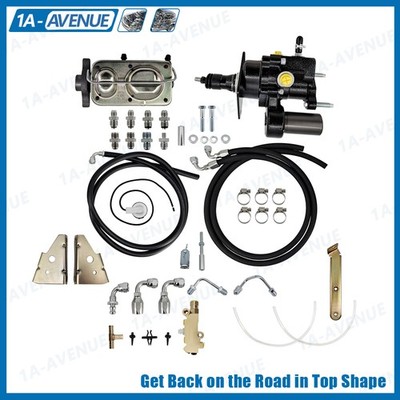 For 1970-1979 Chevy Camaro BLACKOUT Hydro Boost Power Brake Booster Kit + Hoses