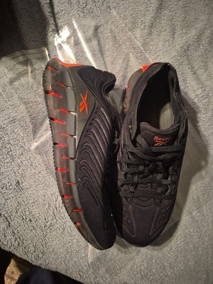 Reebok Zig Kinetica Men's Athletic Running Shoes US 11 1/2 Black Red 
