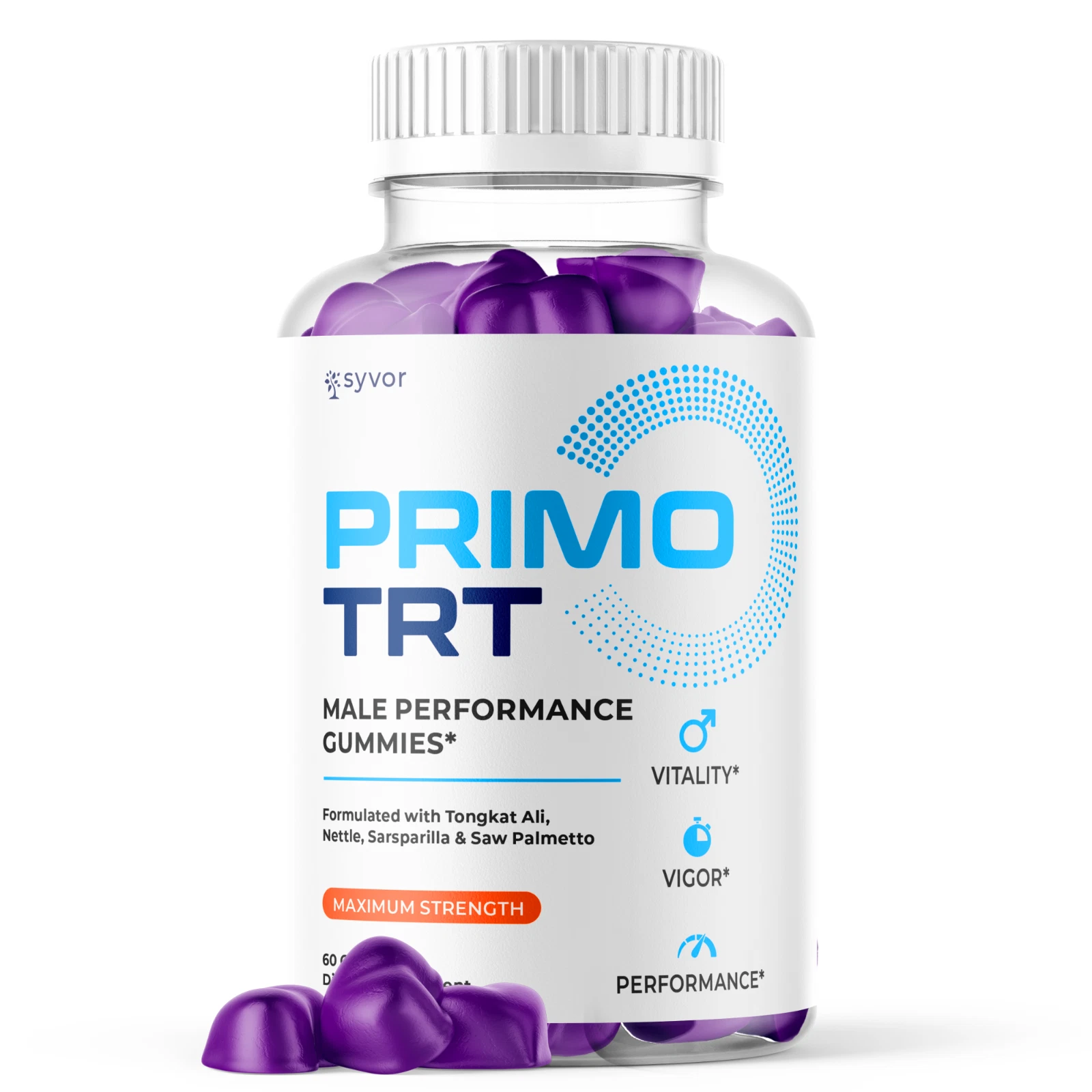 Primo TRT Gummies Supplement Bottle