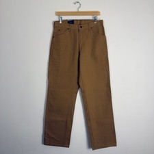 Dickies Canvas Carpenter Pants Relaxed Fit Khaki 30x32 Deadstock Workwear New