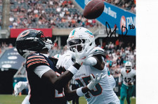 JAHDAE WALKER signed (2025 CHICAGO BEARS) autograph football 8X10 photo W/COA #3