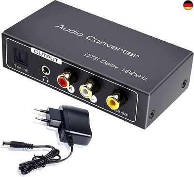 AMANKA HDMI ARC Audio Extractor,Digital HDMI ARC zu SPDIF Koaxial Optical Cinch