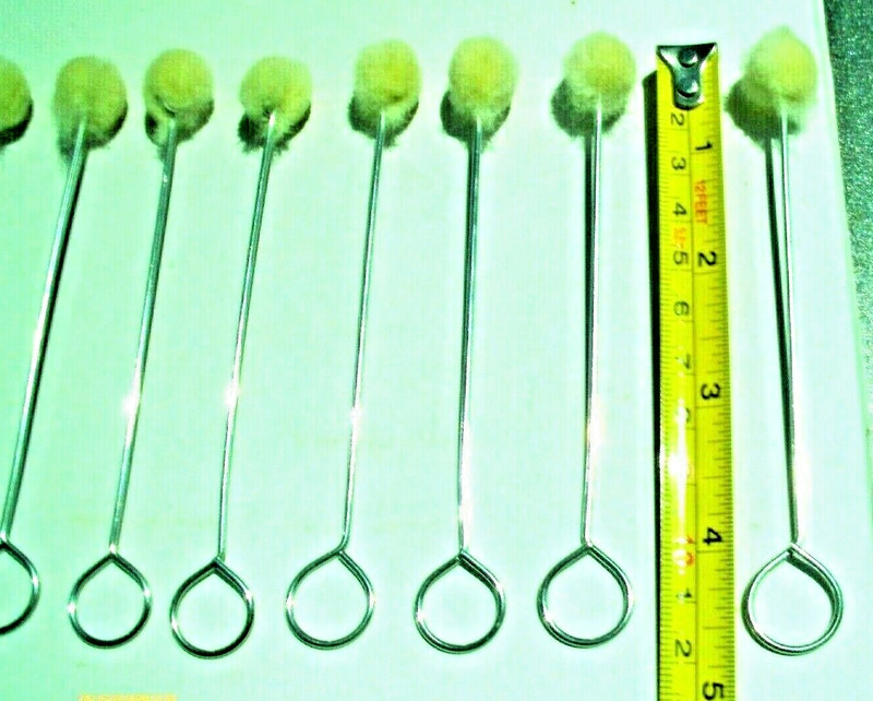 Wool Dauber Soft Applicator 4 3/4" x  0.50 Leathercraft Hobby Business 10 Pieces